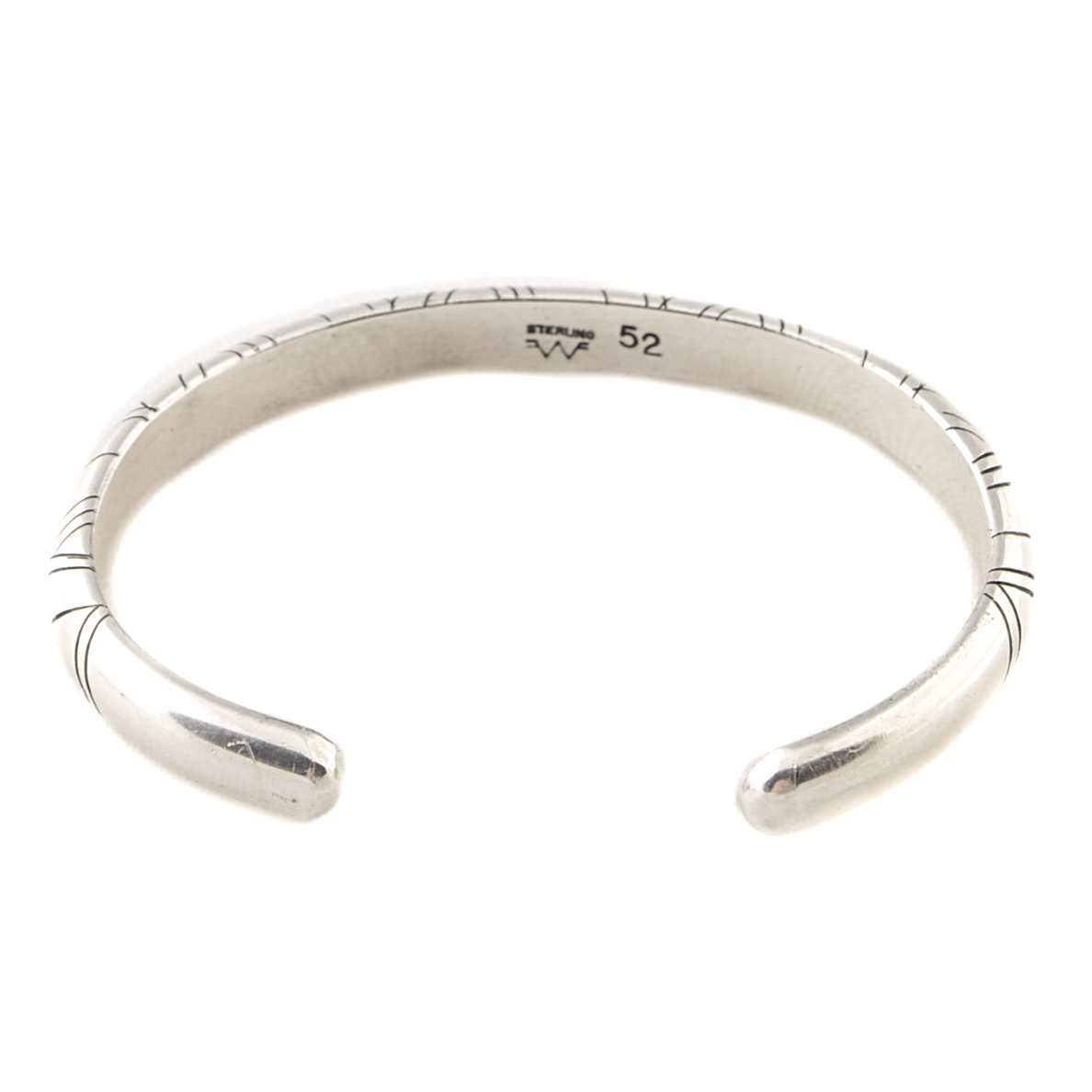 Native American Signed Sterling Silver Cuff Bracelet