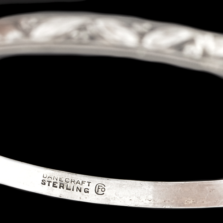 Danecraft Sterling Silver Carved Bangle