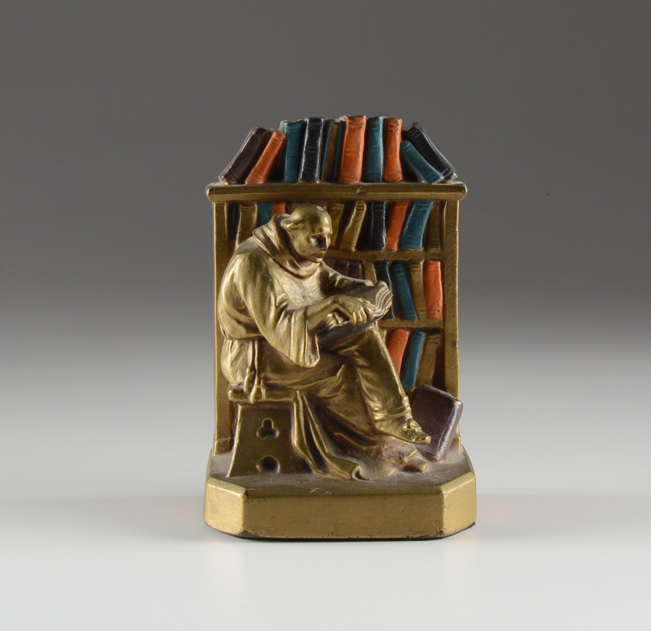 Vintage Monk in Library Bookends