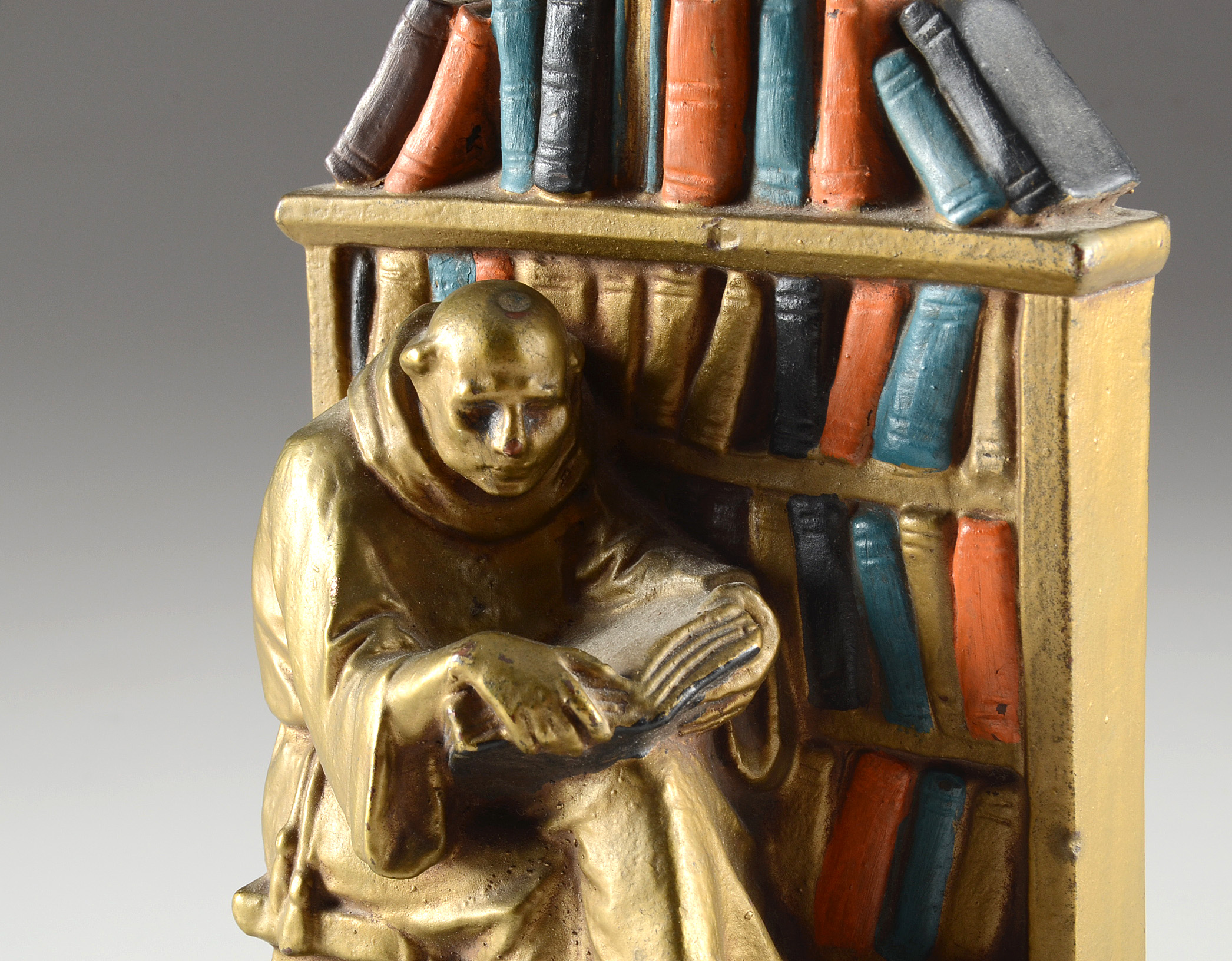 Vintage Monk in Library Bookends
