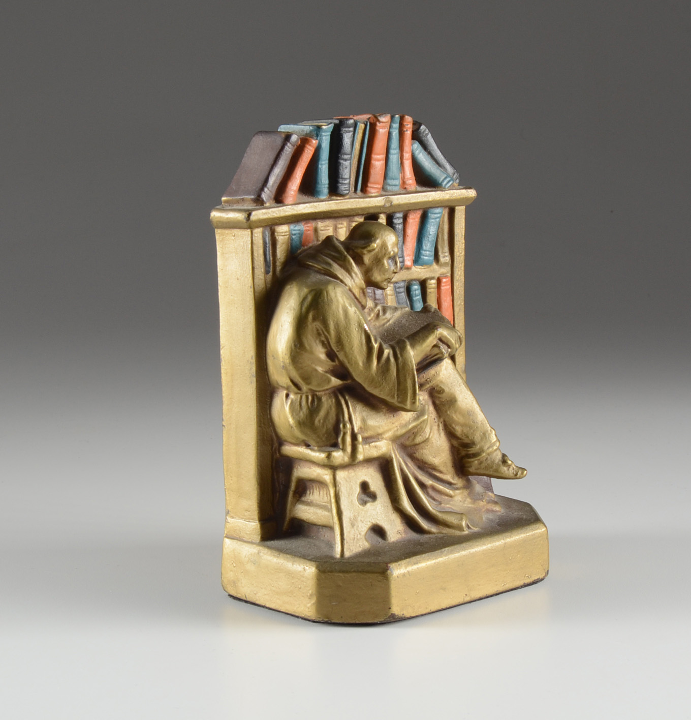 Vintage Monk in Library Bookends