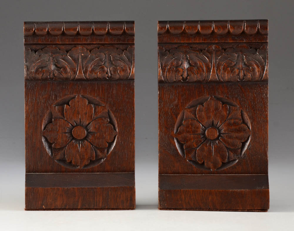 Cincinnati Art Carved Bookends Attributed to William H. Fry