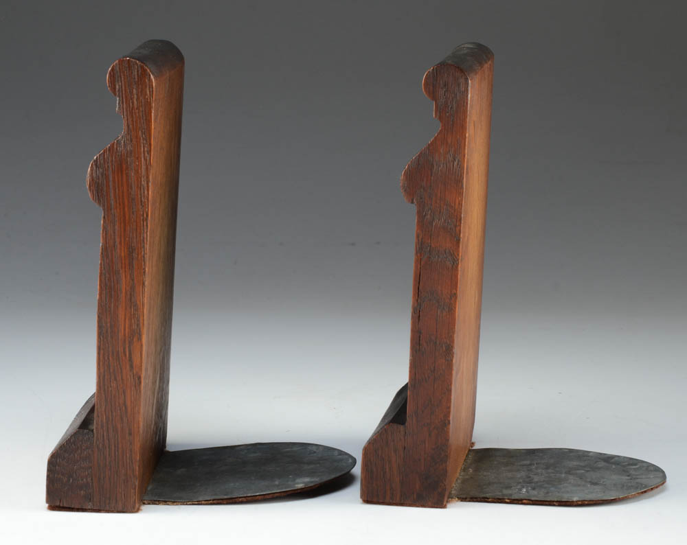 Cincinnati Art Carved Bookends Attributed to William H. Fry