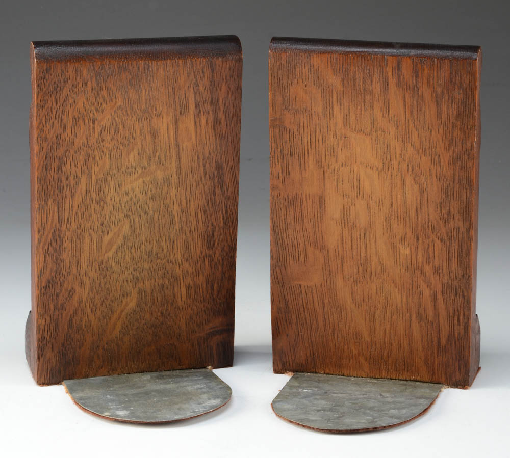 Cincinnati Art Carved Bookends Attributed to William H. Fry