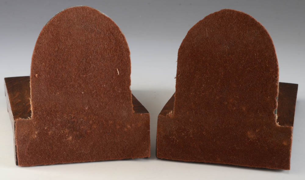 Cincinnati Art Carved Bookends Attributed to William H. Fry