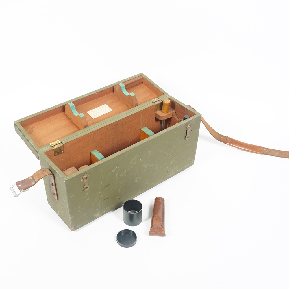 Antique Brass W.& L. E. GURLEY Surveyors Engineering Transit Tripod And Wood Box