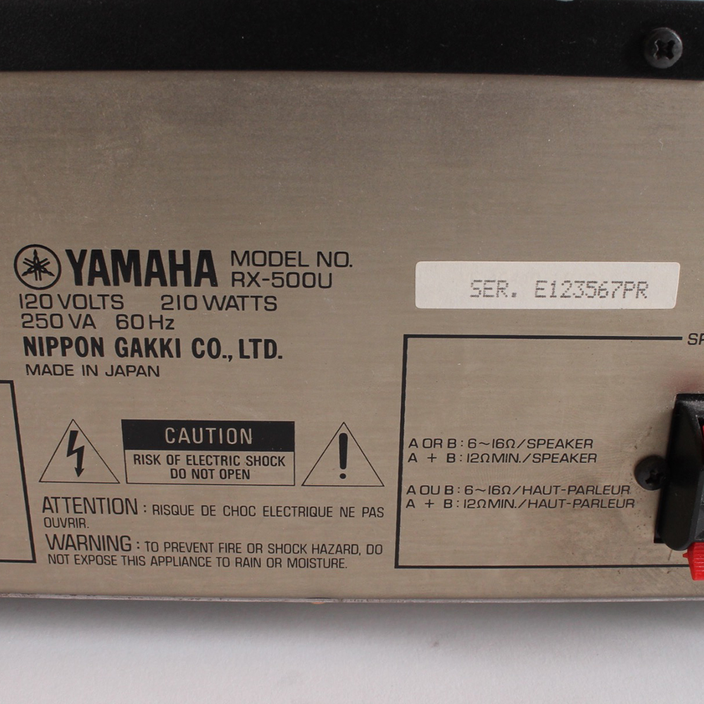 Yamaha RX-500U Stereo Receiver