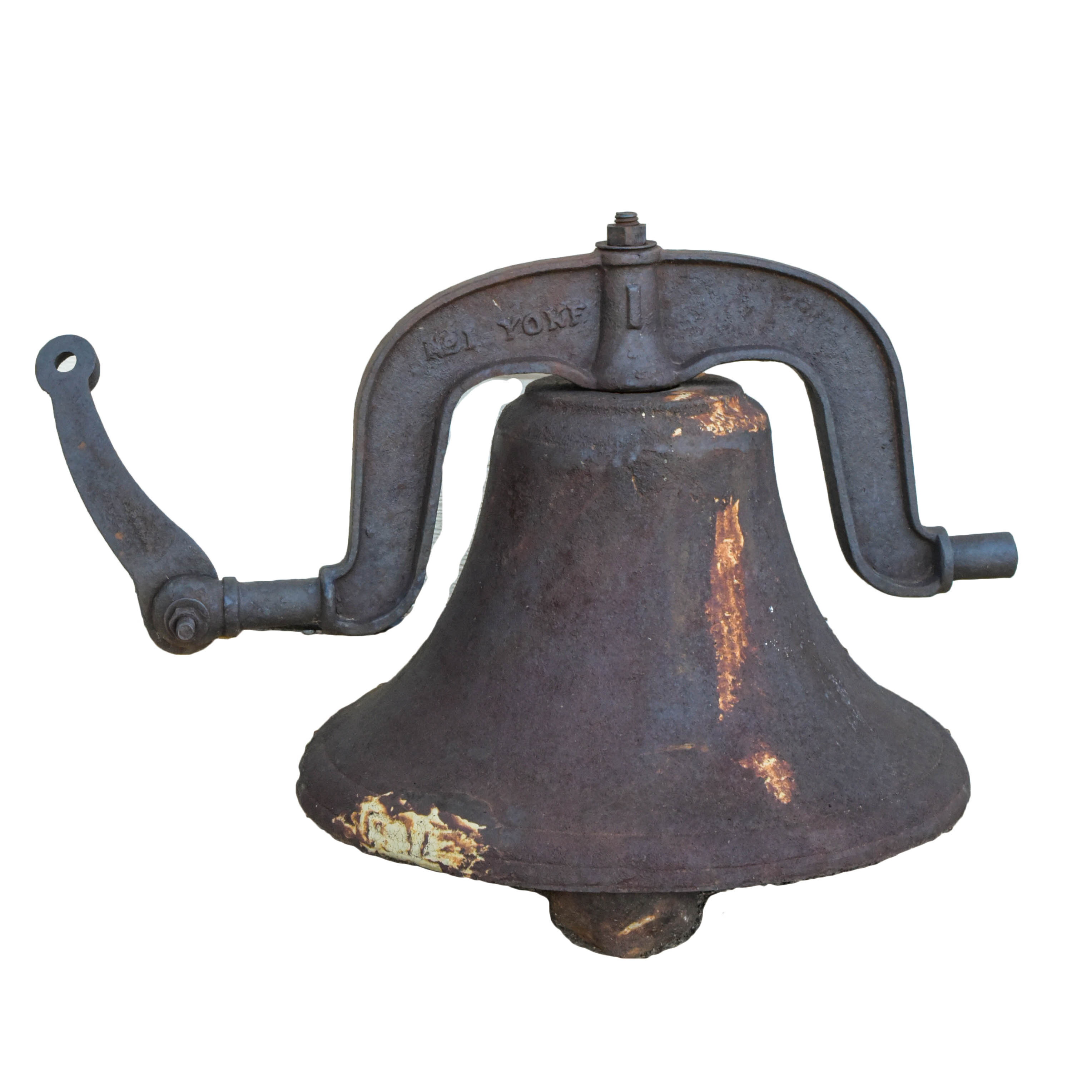 Antique 1880s Cast Iron School House Bell