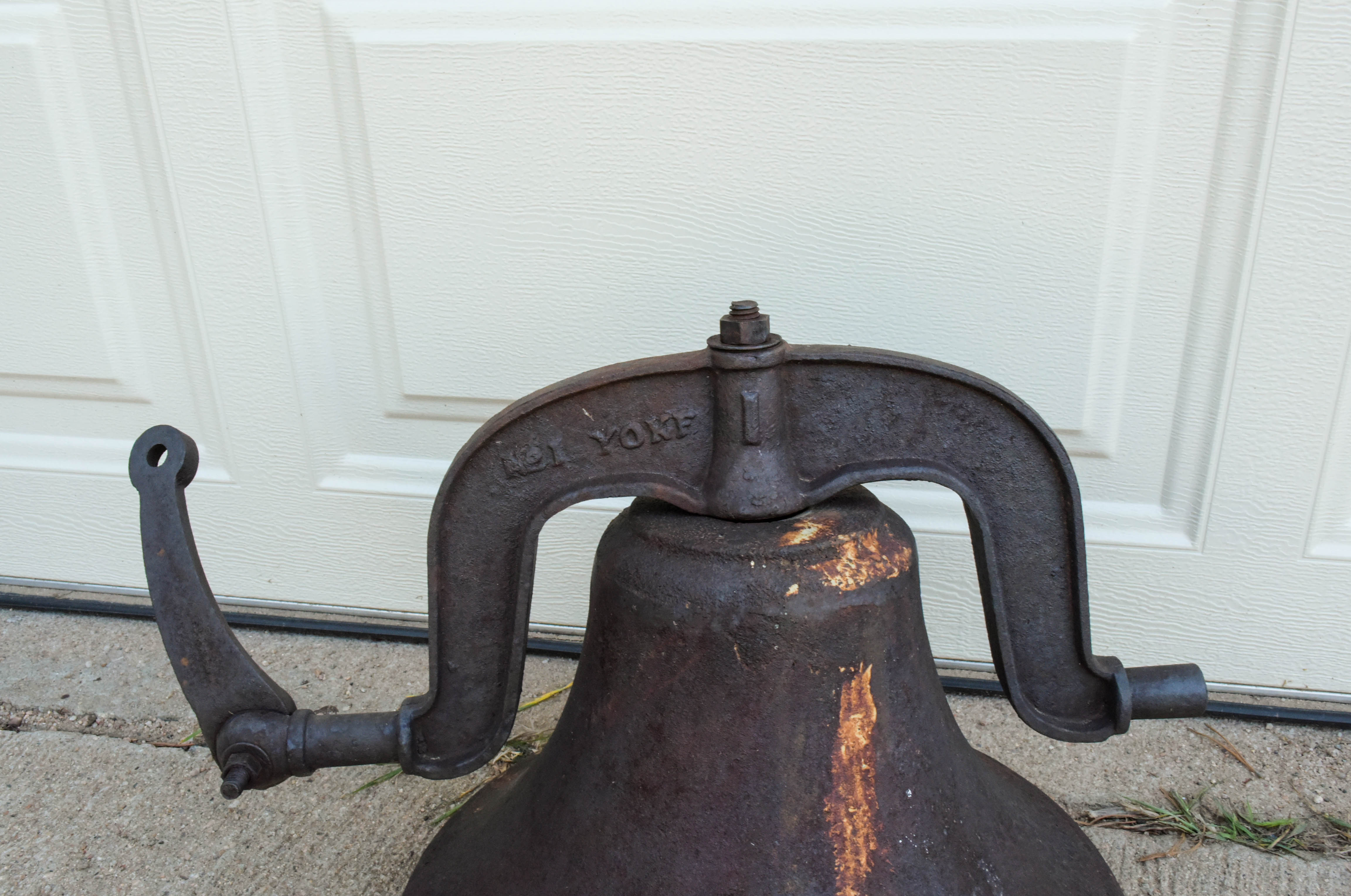 Antique 1880s Cast Iron School House Bell