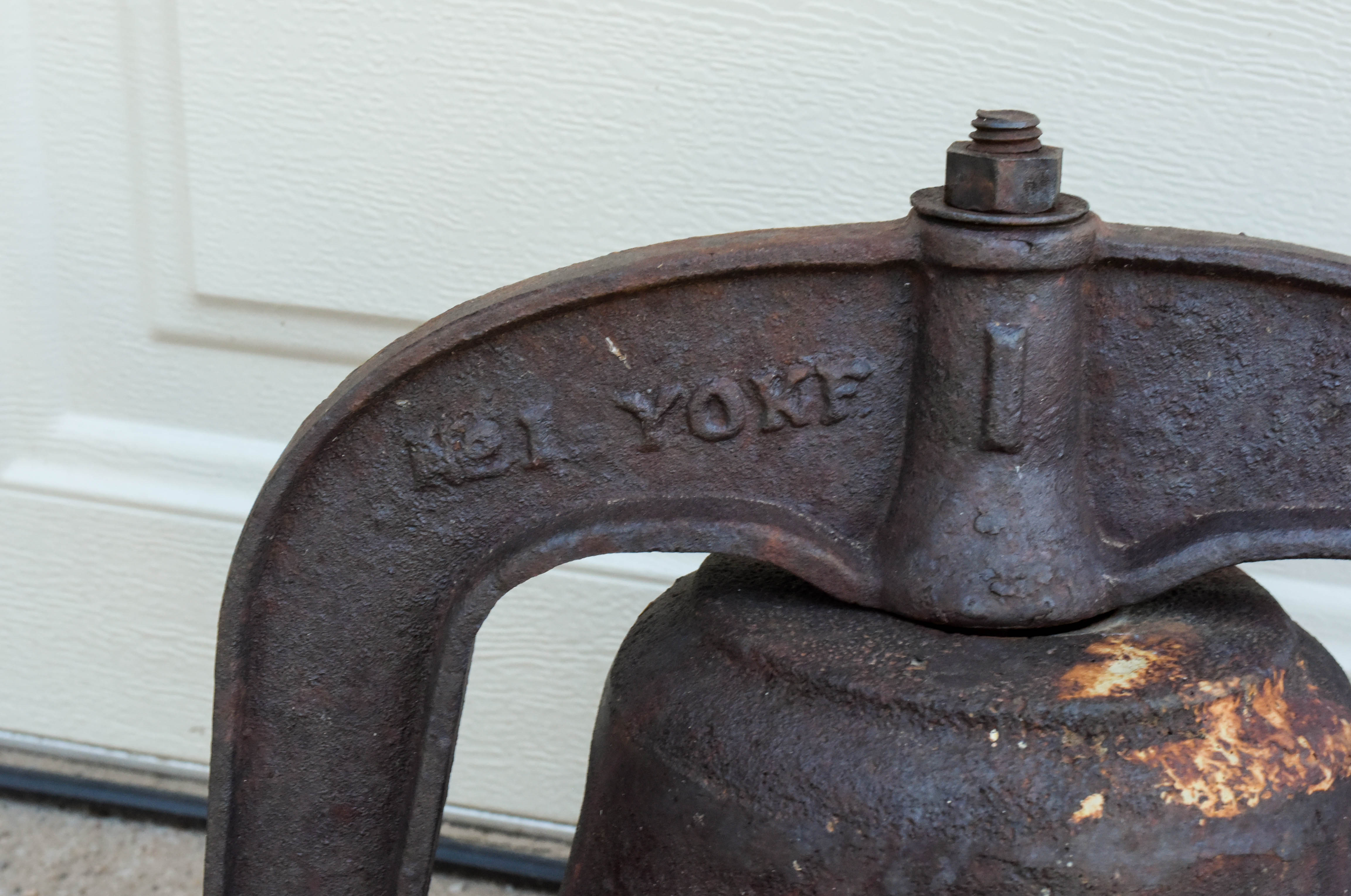 Antique 1880s Cast Iron School House Bell