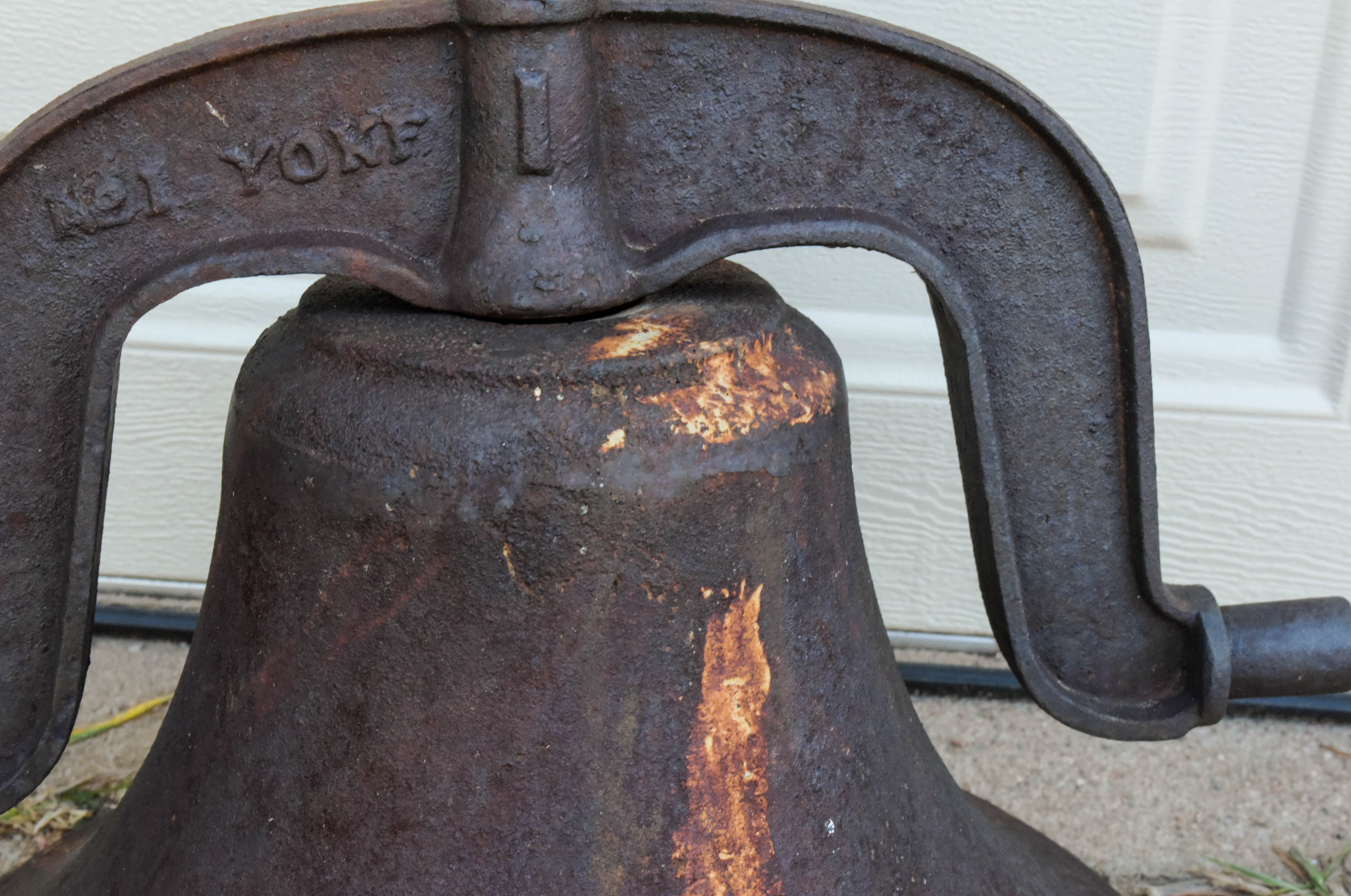 Antique 1880s Cast Iron School House Bell