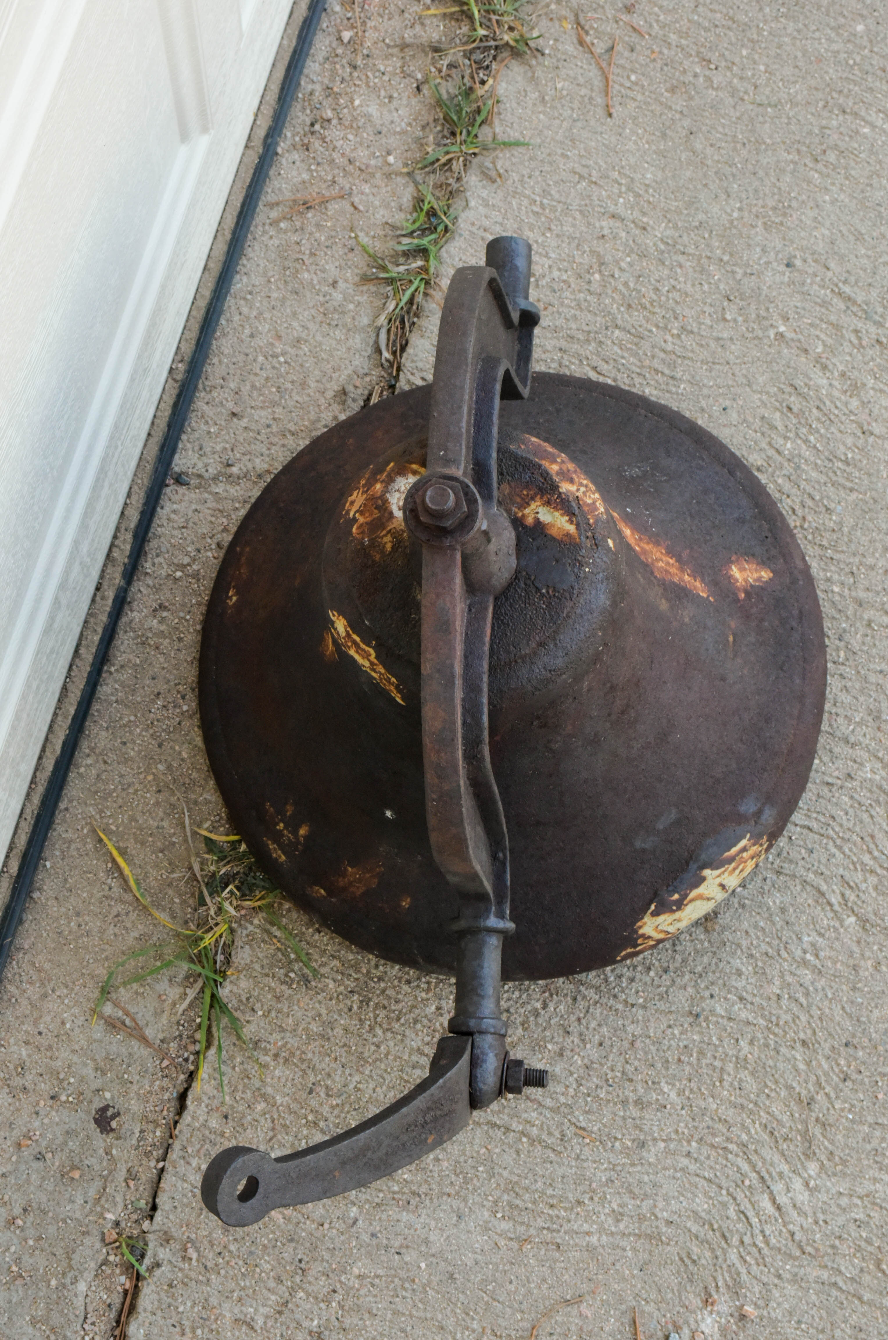 Antique 1880s Cast Iron School House Bell