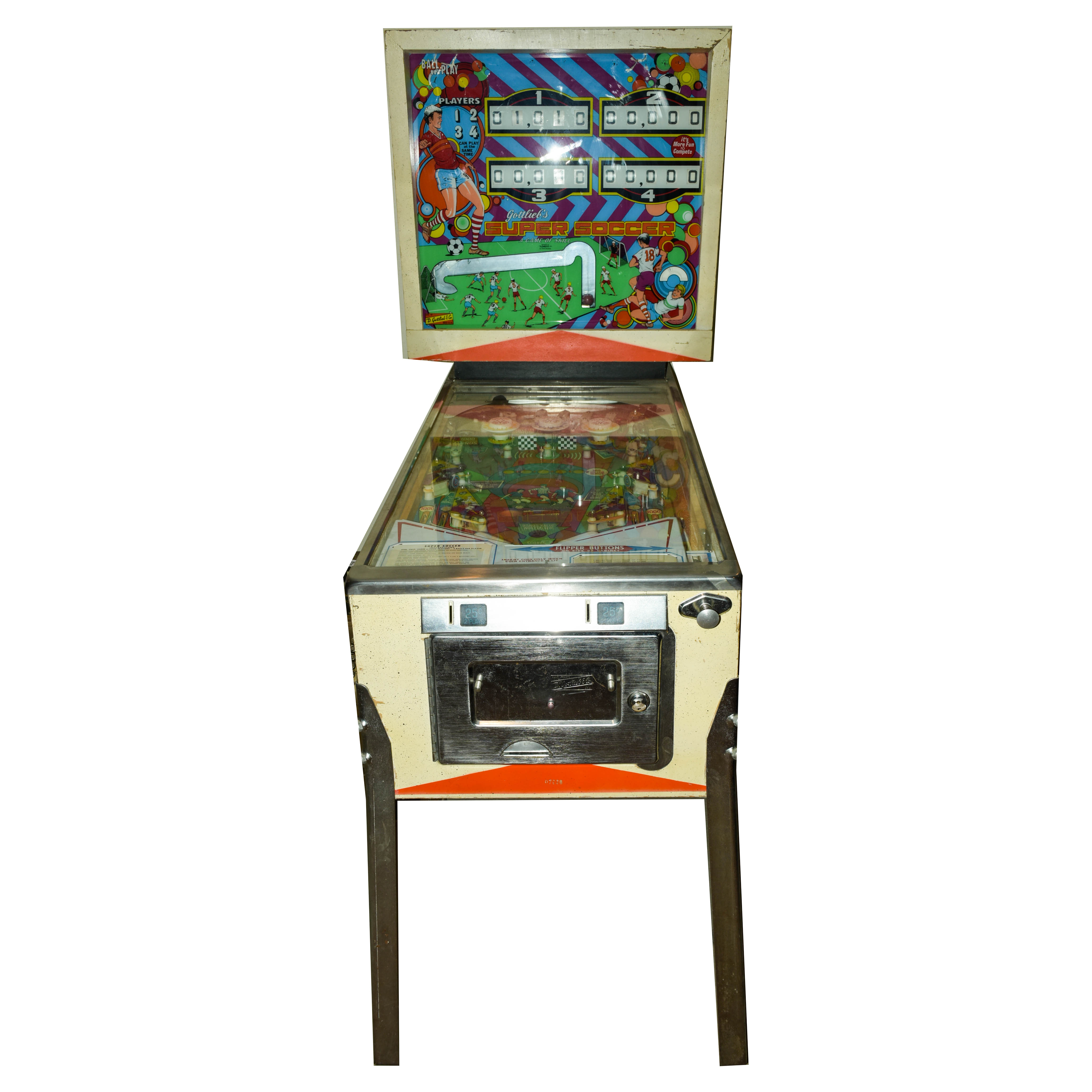 Vintage 1970s "Super Soccer" Pinball Machine