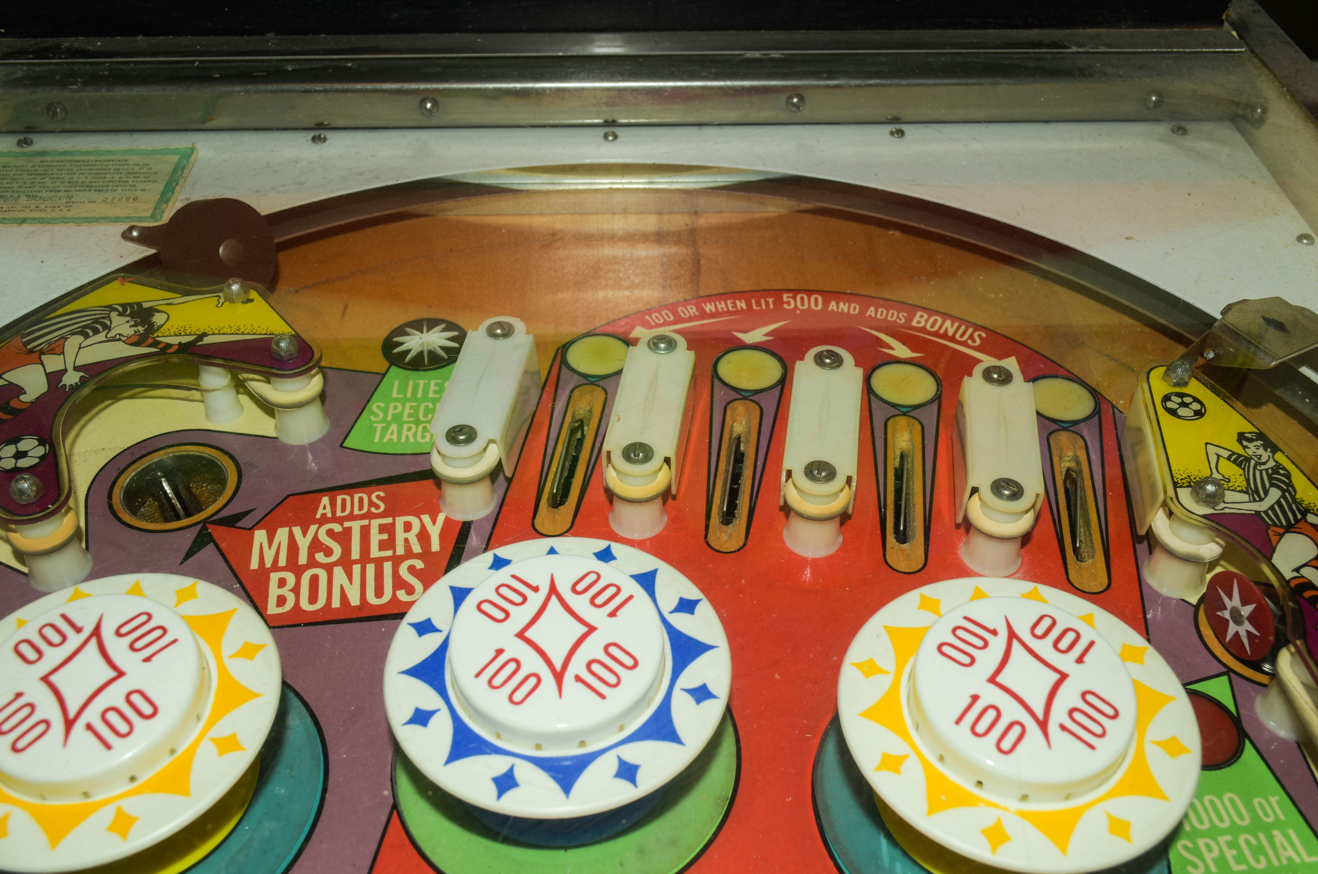 Vintage 1970s "Super Soccer" Pinball Machine