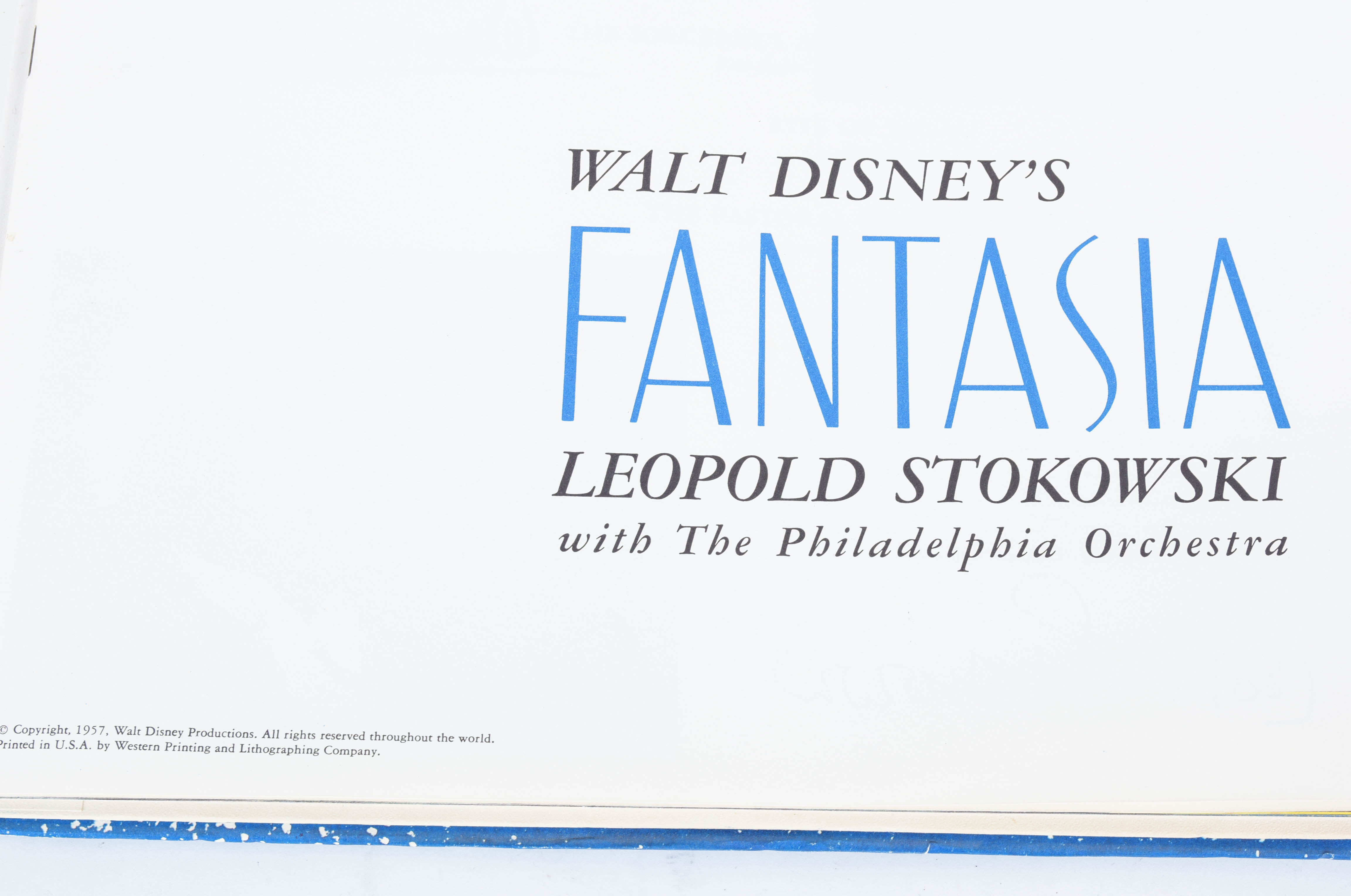 Walt Disney "Fantasia" Book and LP With Philadelphia Orchestra