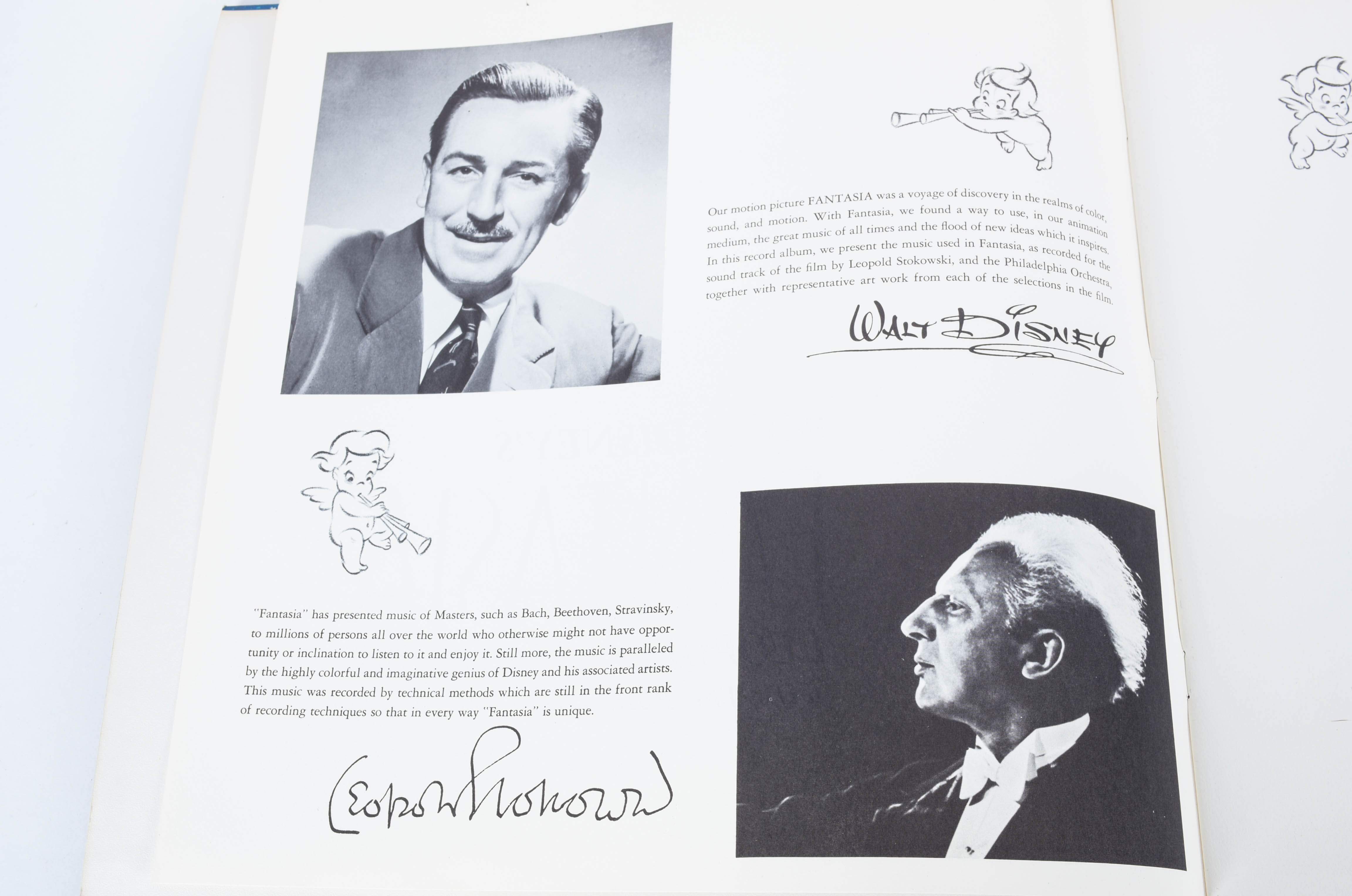Walt Disney "Fantasia" Book and LP With Philadelphia Orchestra