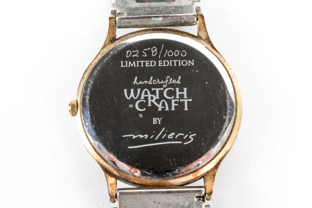 Signed Limited Edition Eduardo Milieris Watchcraft Watch