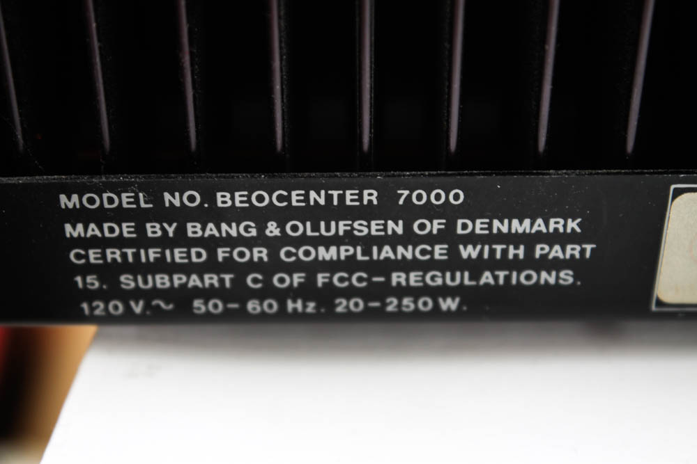 Bang & Olufsen Beocenter 7000 Turntable Tapedeck Duo