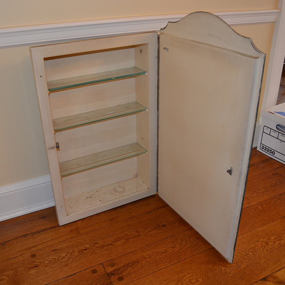 Vintage Medicine Cabinet with Mirrored Front