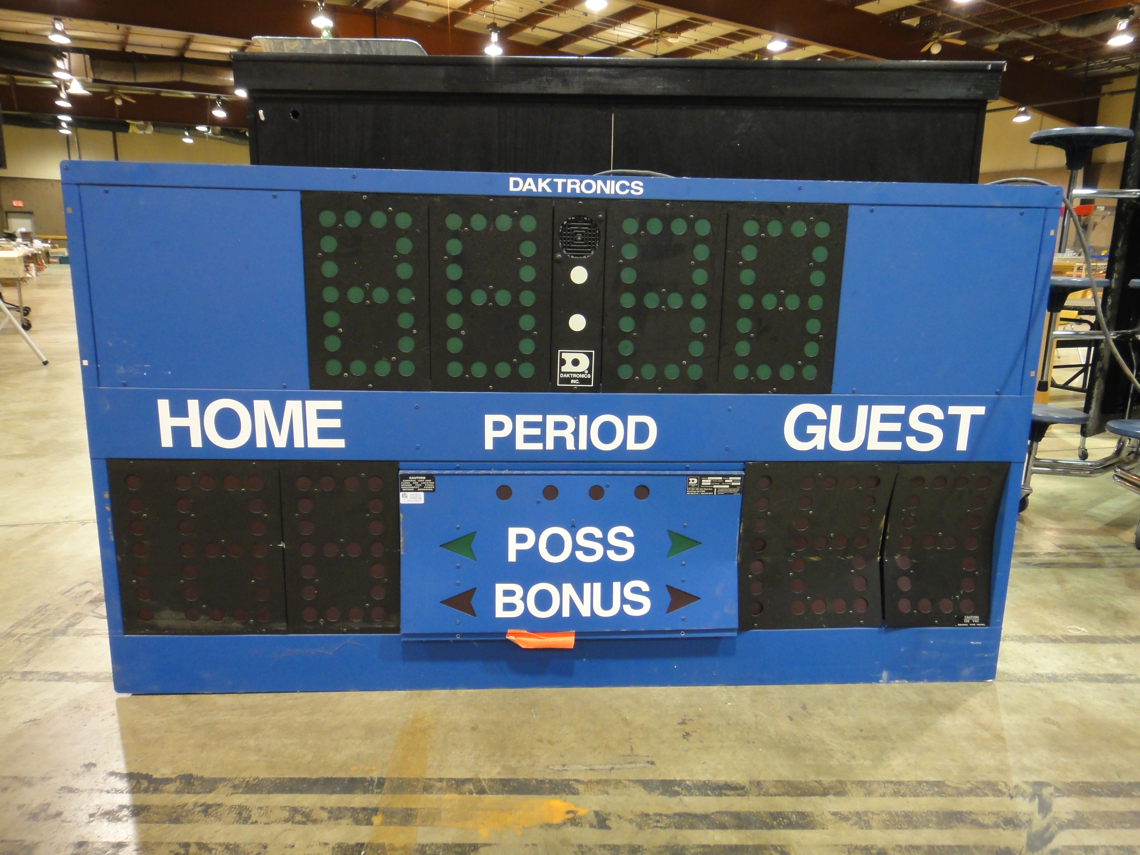 Two Daktronics Hockey Score Boards and Daktronics Console