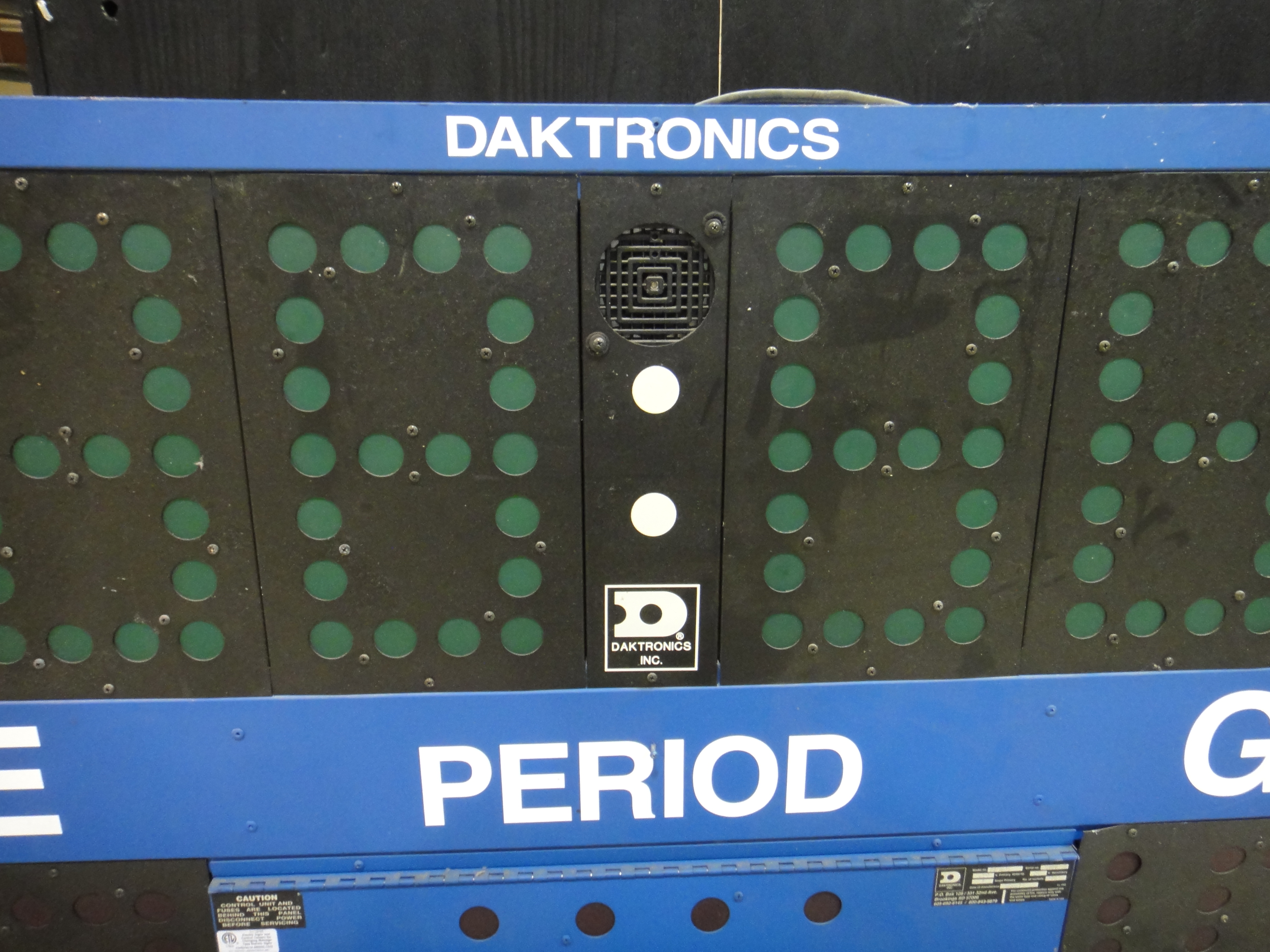 Two Daktronics Hockey Score Boards and Daktronics Console