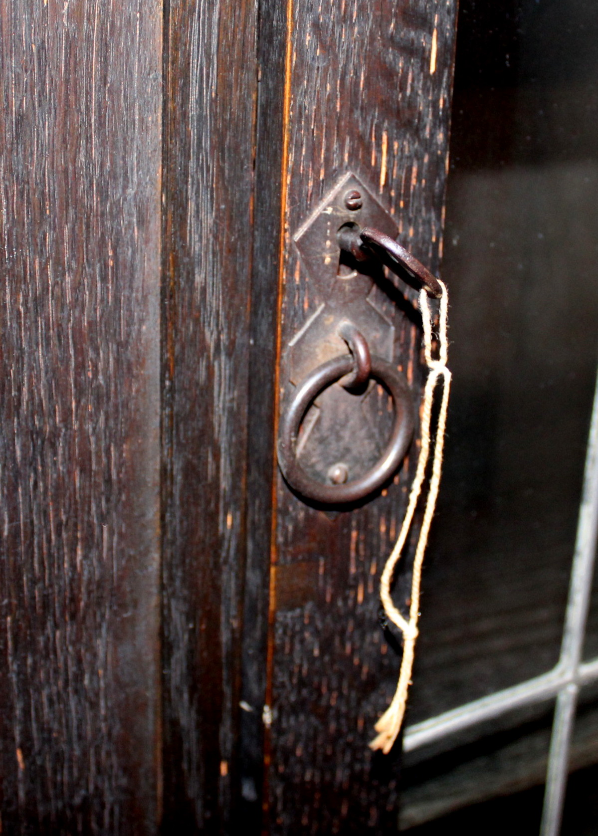 Antique Limbert Glass-Front Bookcase