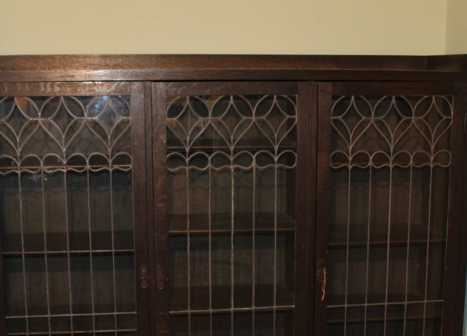 Antique Limbert Glass-Front Bookcase