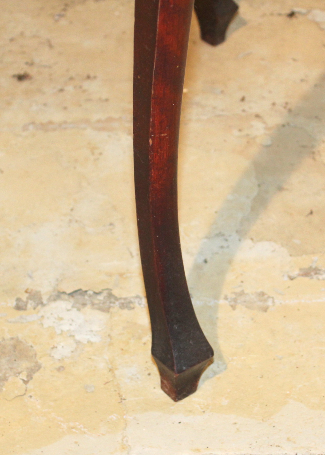 Queen Anne Style Mahogany Hall Table