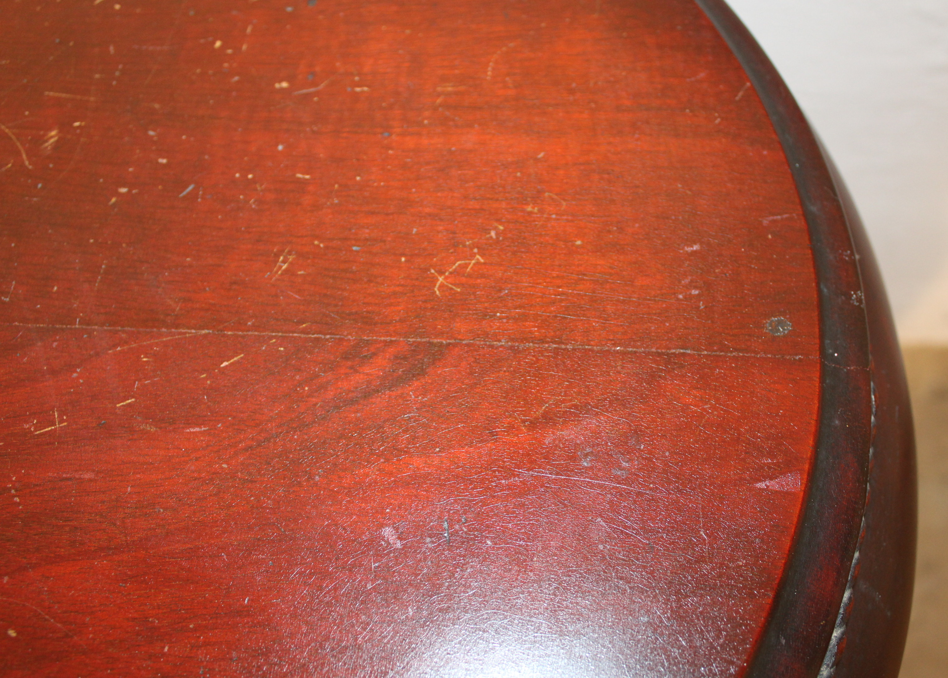 Queen Anne Style Mahogany Hall Table