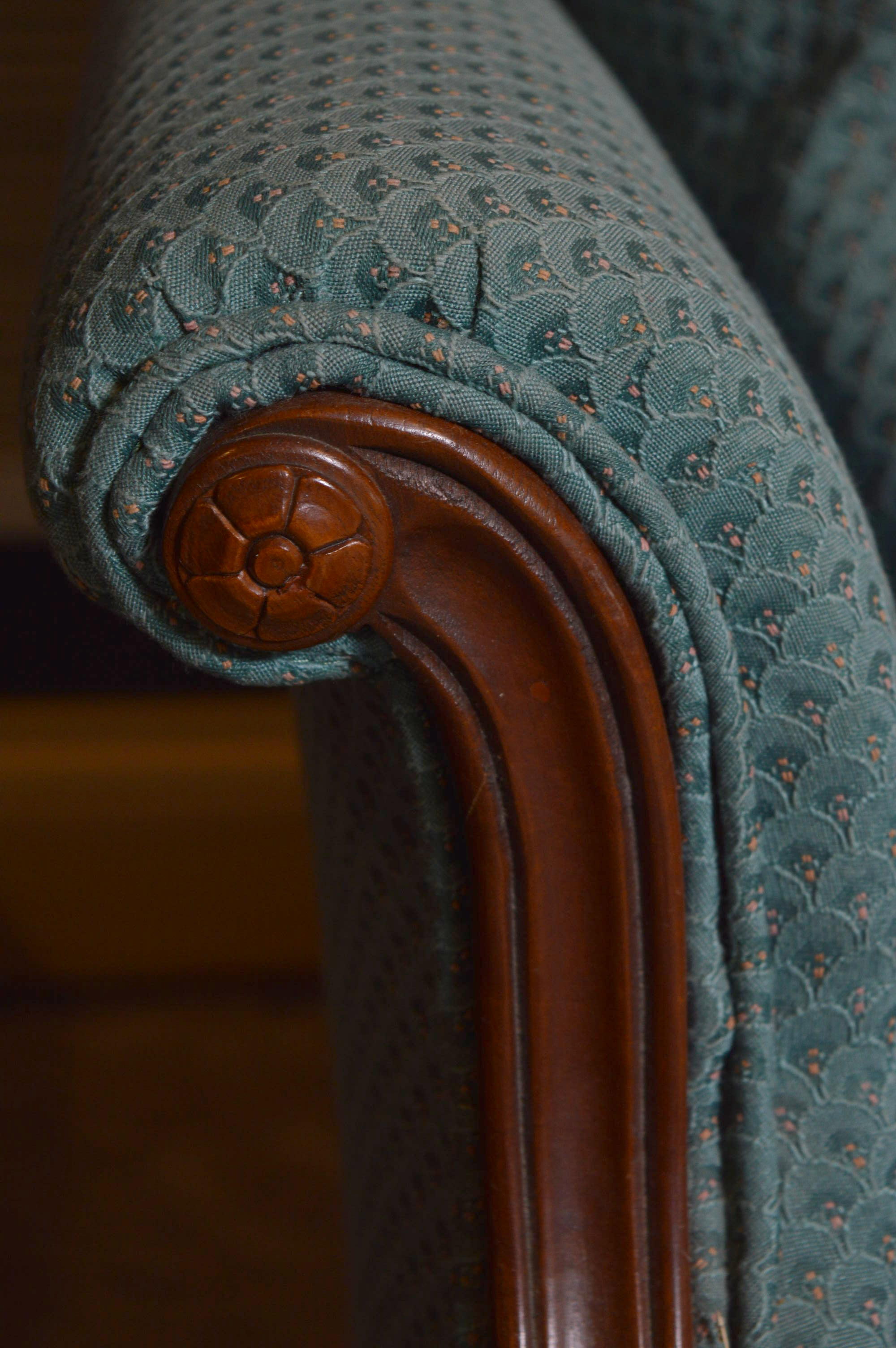 Victorian Style Upholstered Sofa