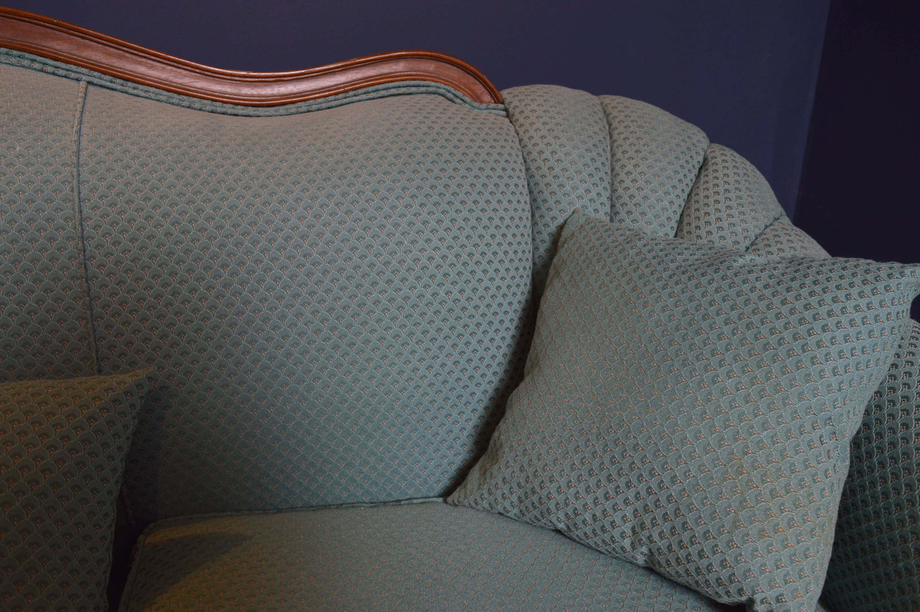 Victorian Style Upholstered Sofa
