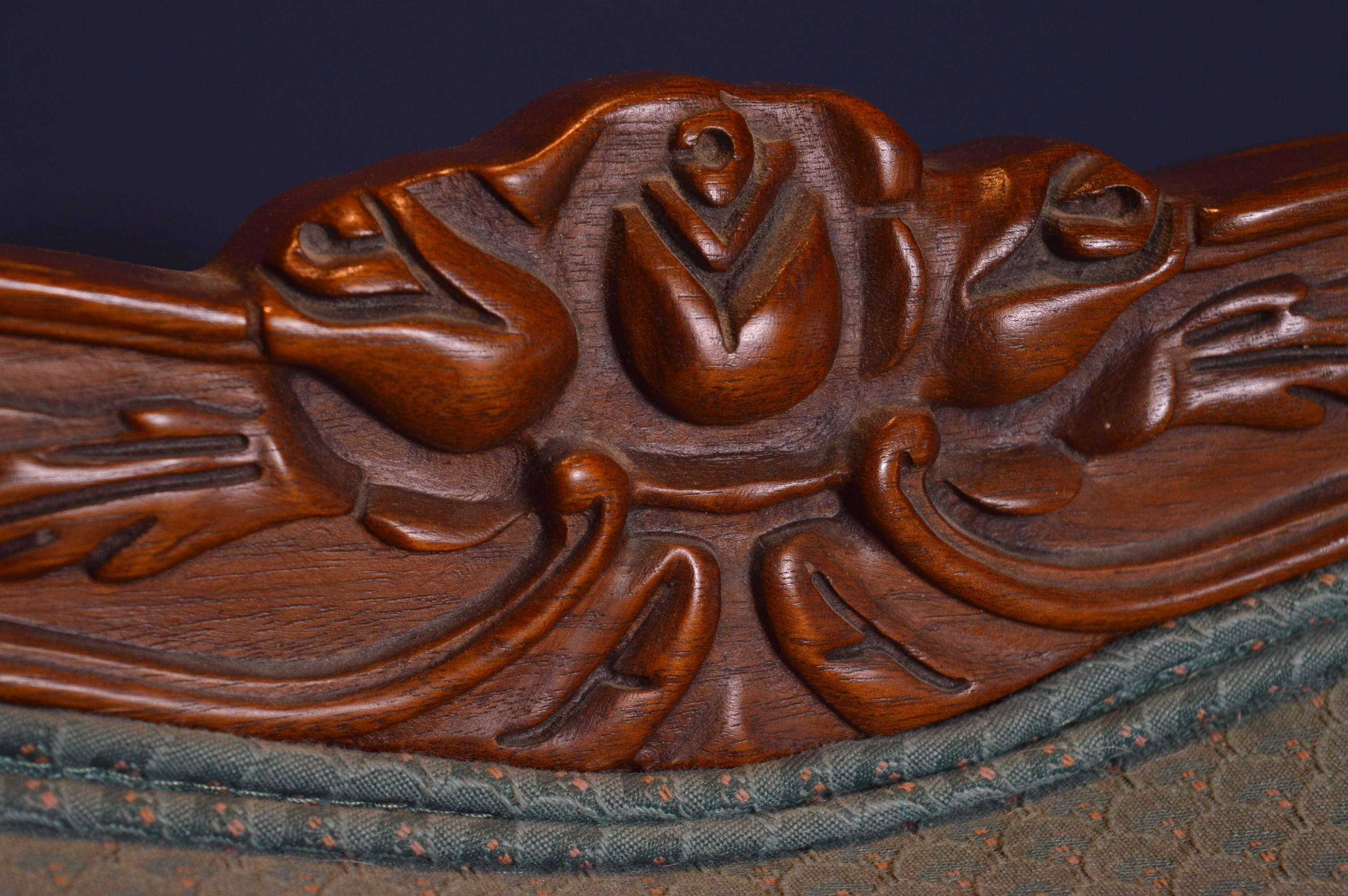 Victorian Style Upholstered Sofa