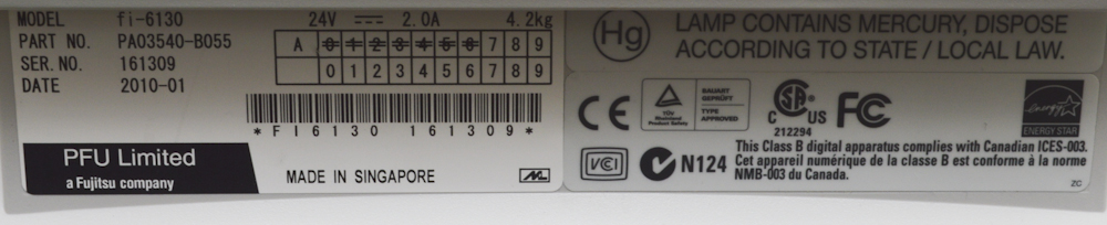 Fujitsu Fi 6130 Document Scanner
