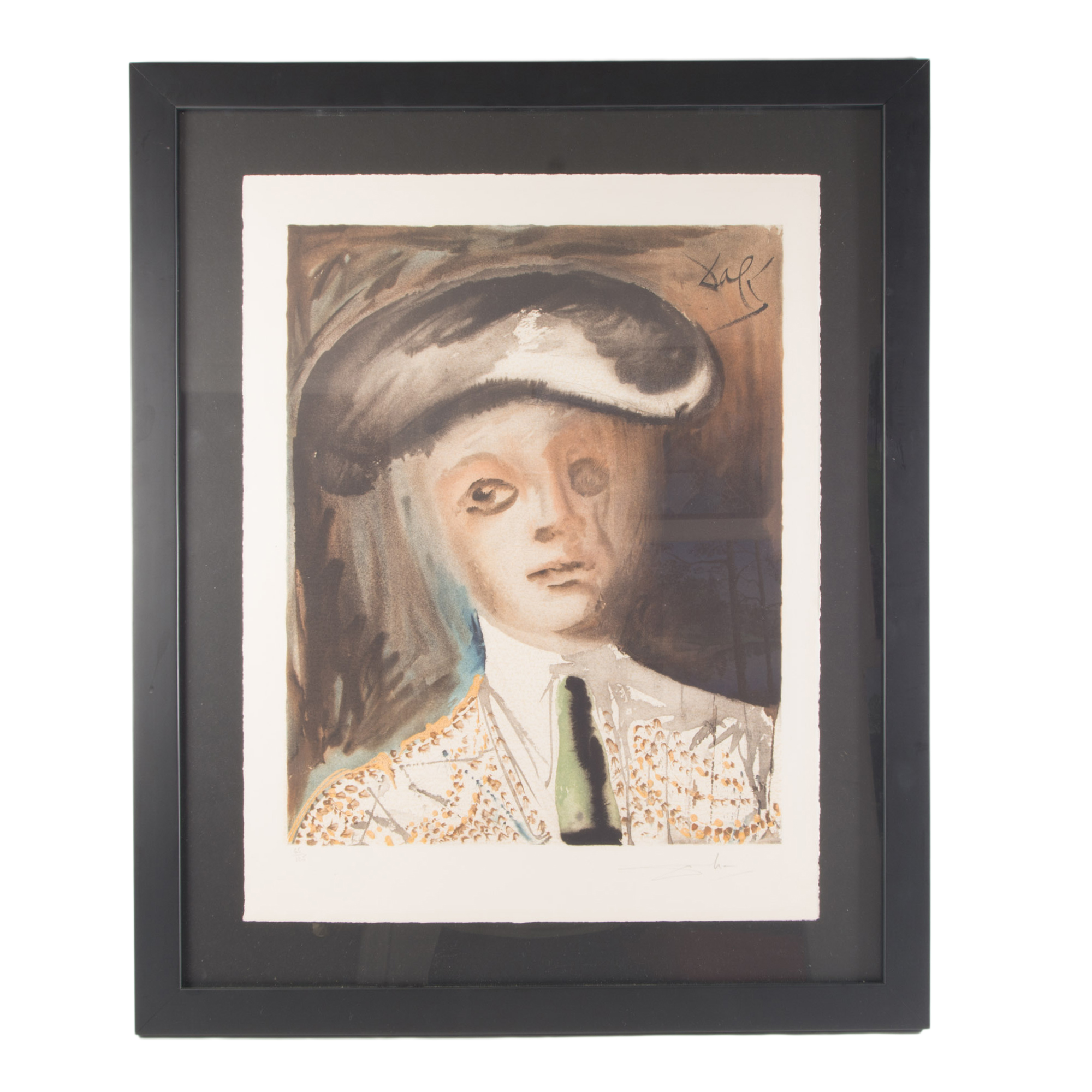 Signed Dali "Portrait of the Bullfighter Hero, Escamillo"