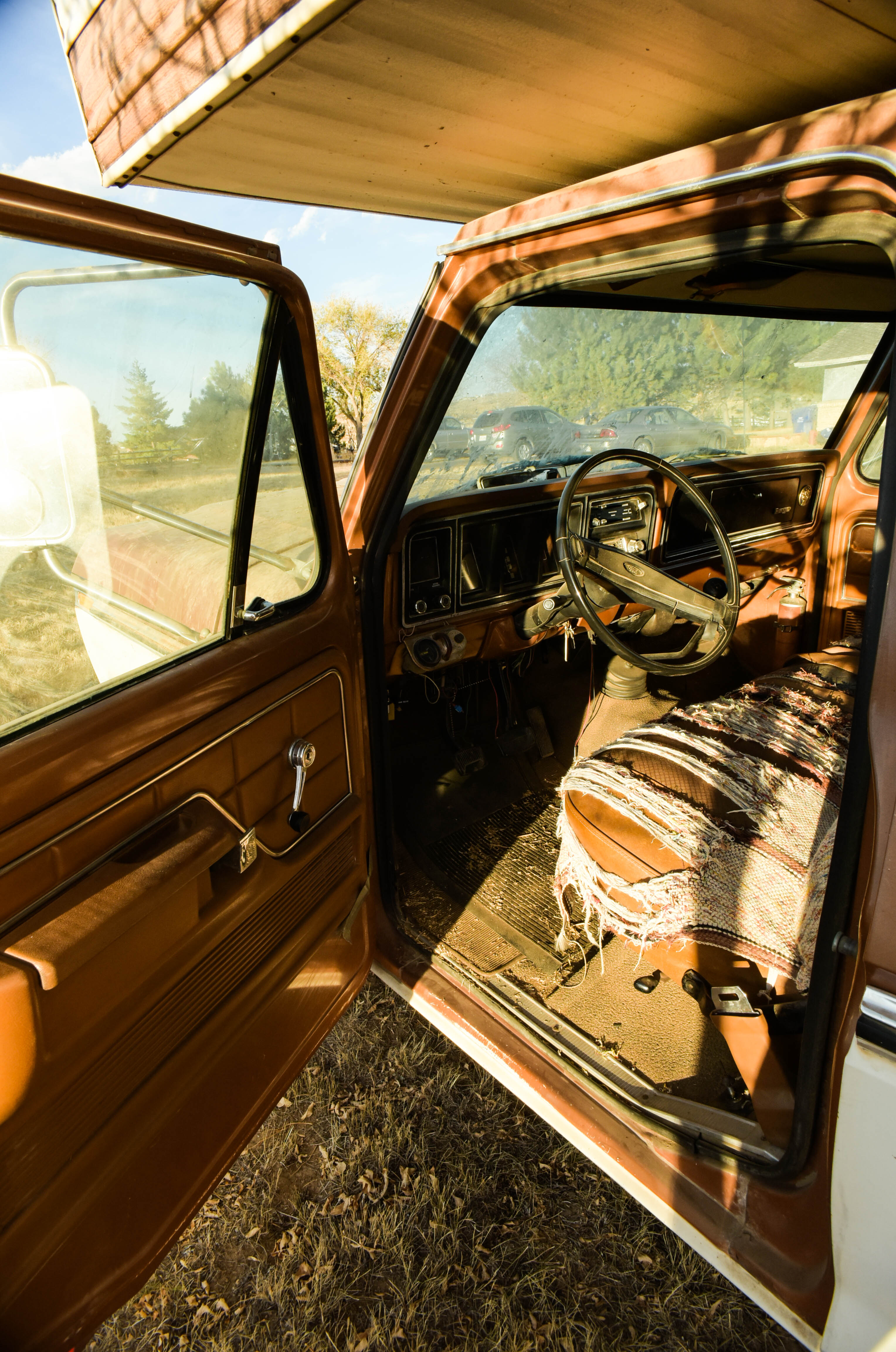 1973 Ford F350 Pickup and 1978 Mitchell Over-Cab Camper