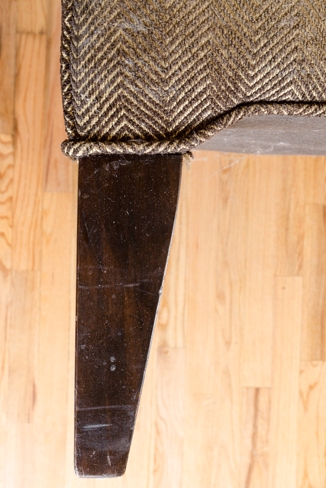 Bronze Patterned Upholstered Sofa