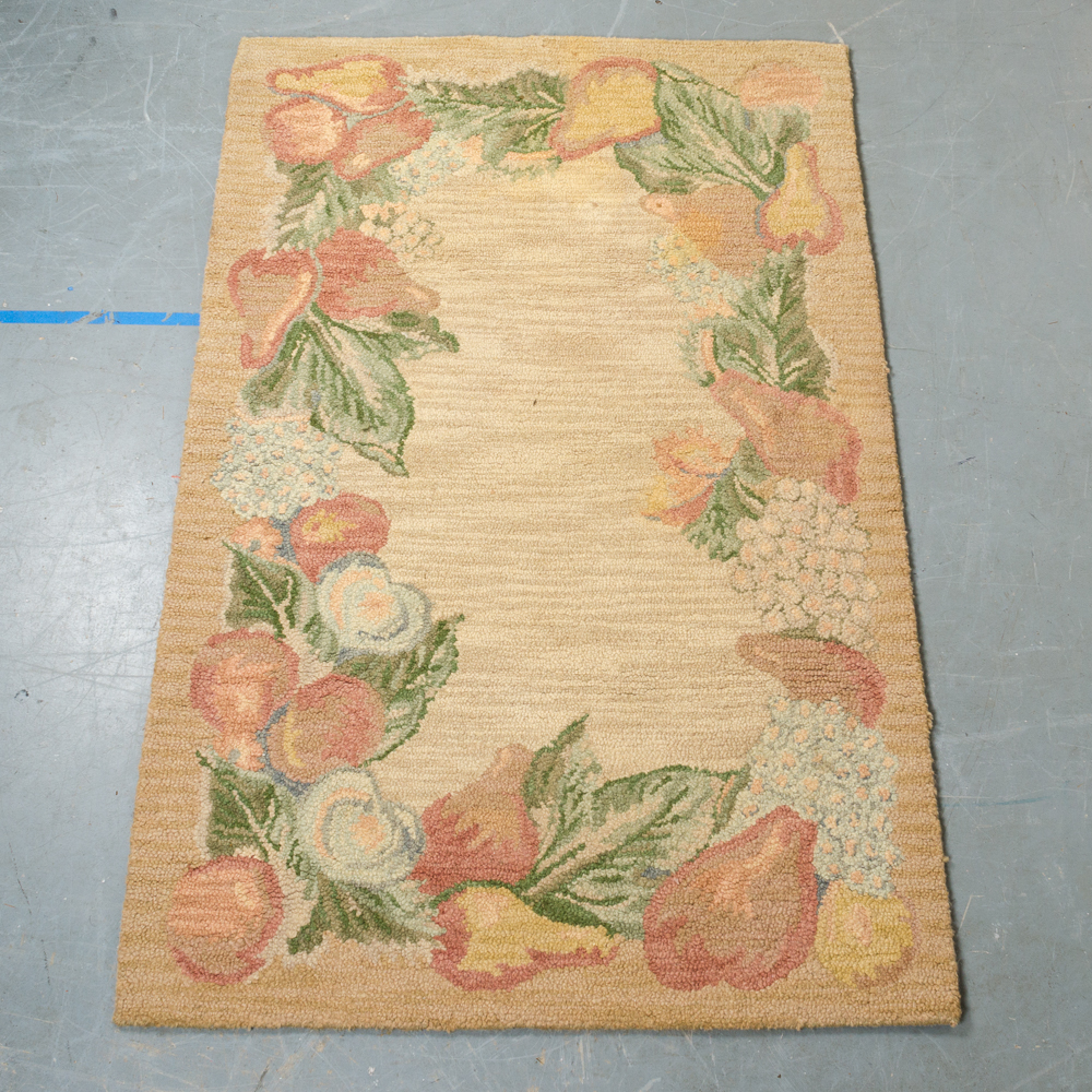 Hand Tufted Provencal Fruit Themed Area Rug