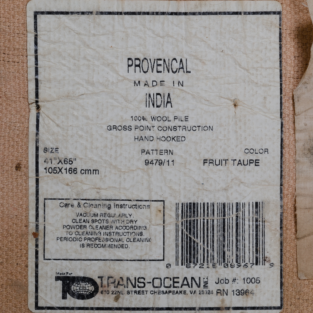 Hand Tufted Provencal Fruit Themed Area Rug