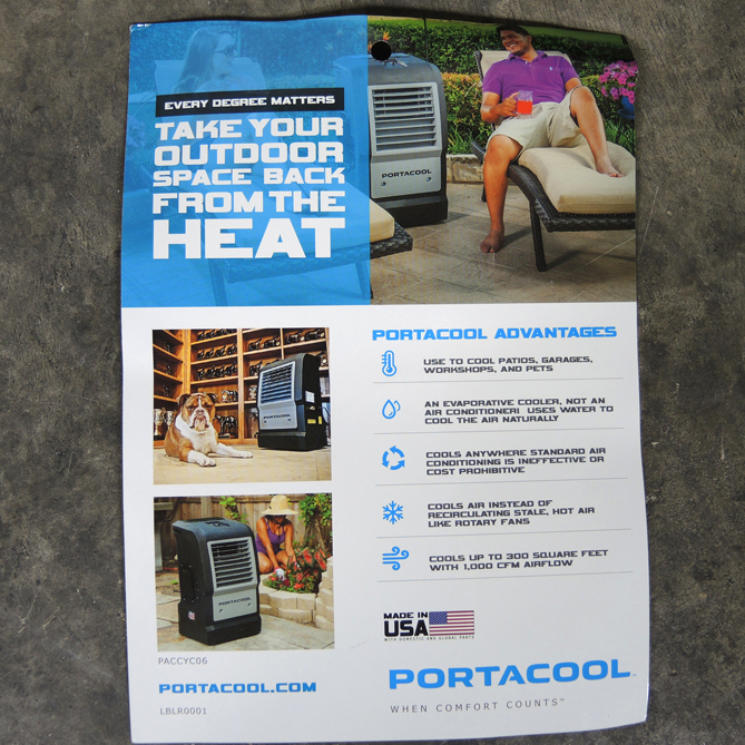 Portacool Outdoor Patio Air Conditioner
