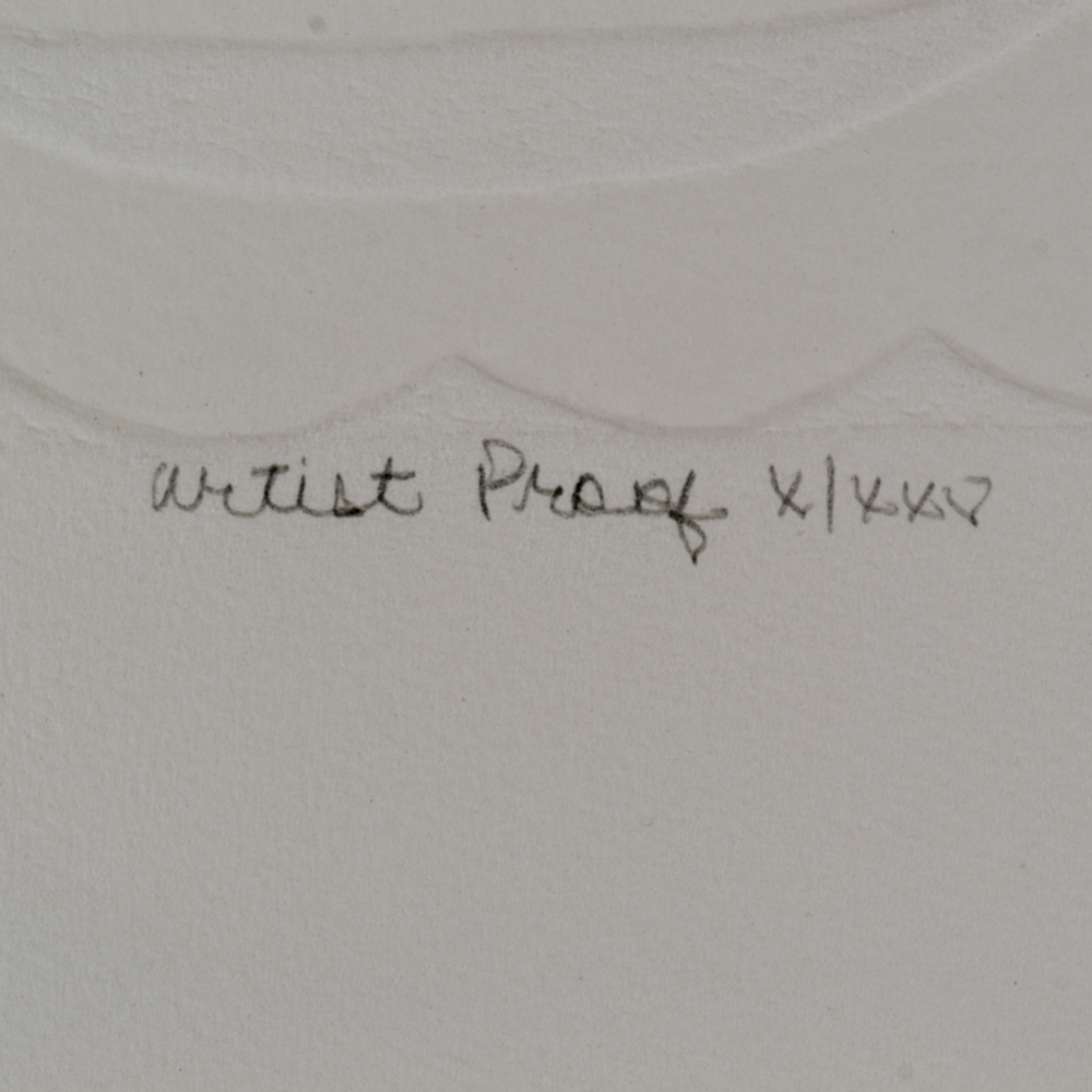 Judith Hall Signed Limited Edition Hand-Colored Artist Proof Etching "Carousel"