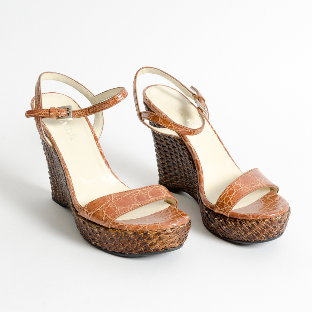 Pair of Prada Wedge Heels