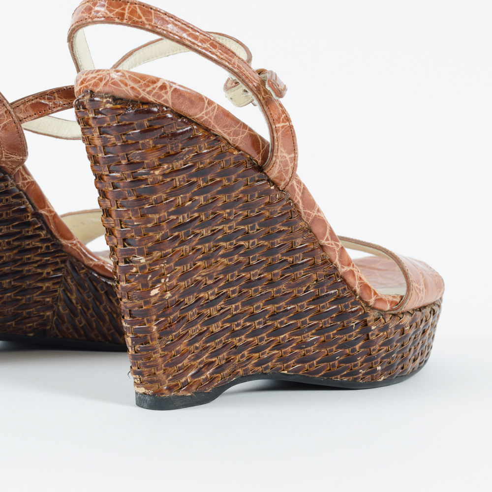 Pair of Prada Wedge Heels