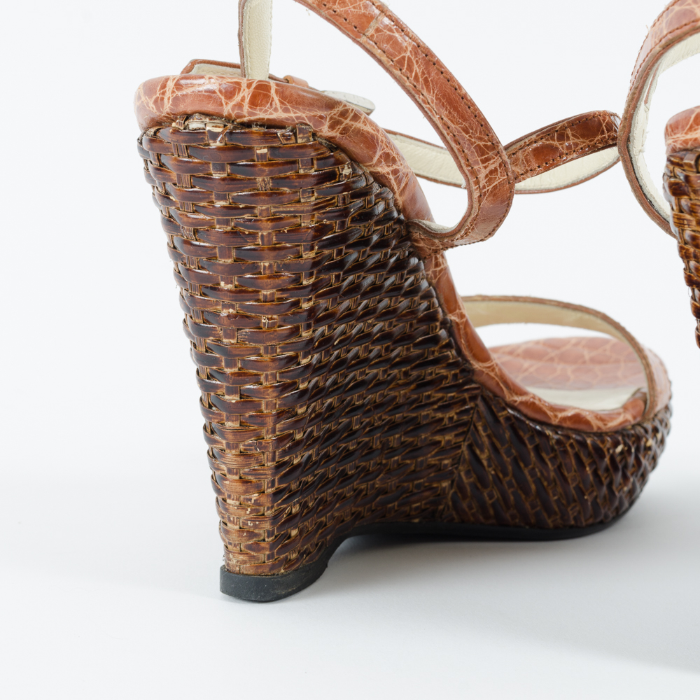 Pair of Prada Wedge Heels