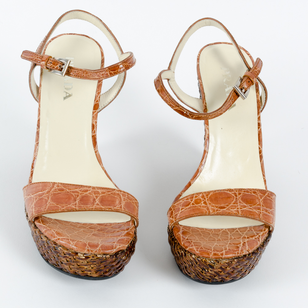 Pair of Prada Wedge Heels