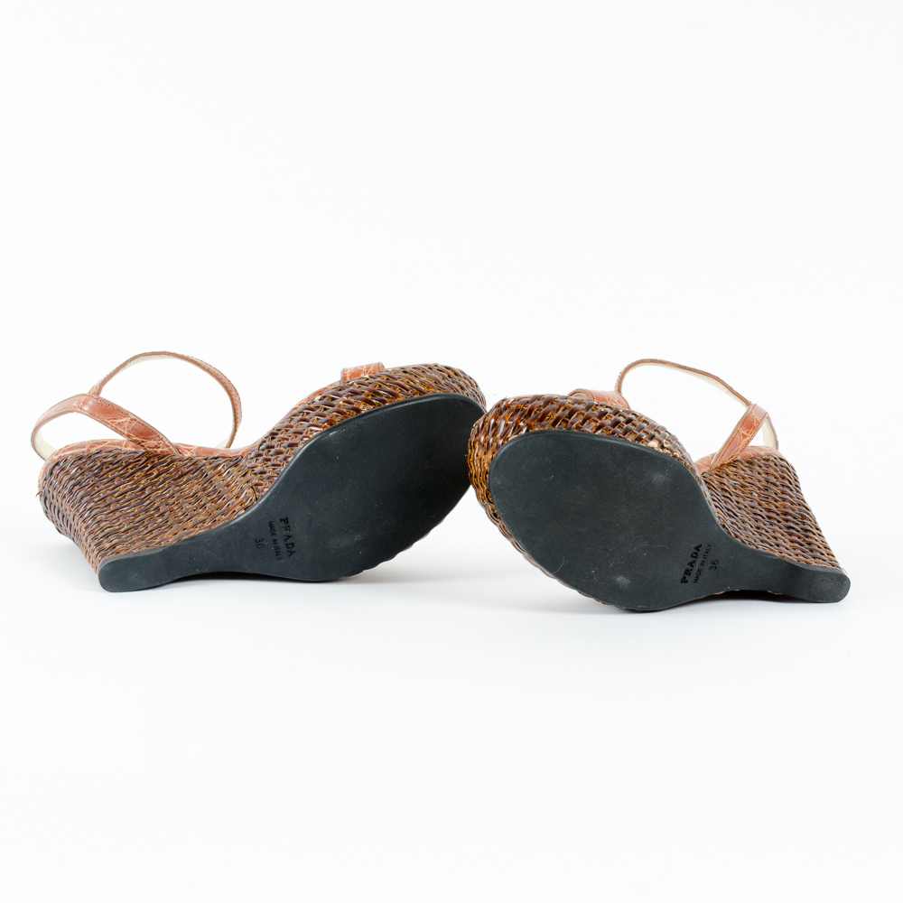 Pair of Prada Wedge Heels