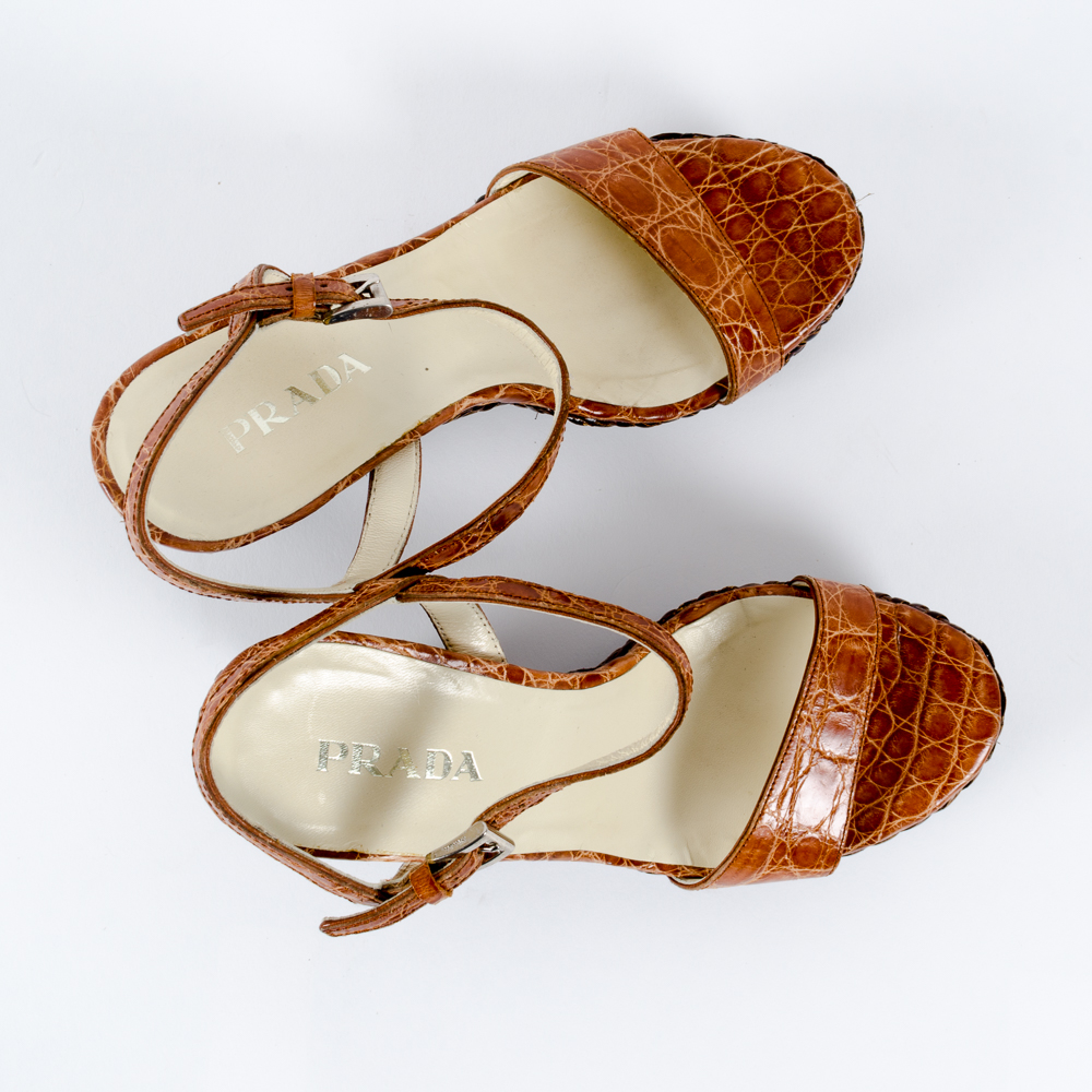 Pair of Prada Wedge Heels