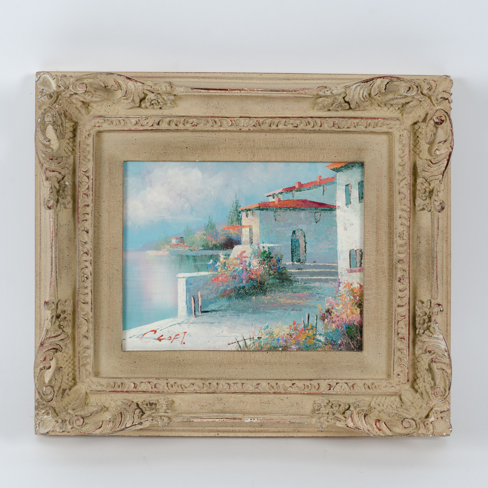 C. Loft Oil Painting on Canvas