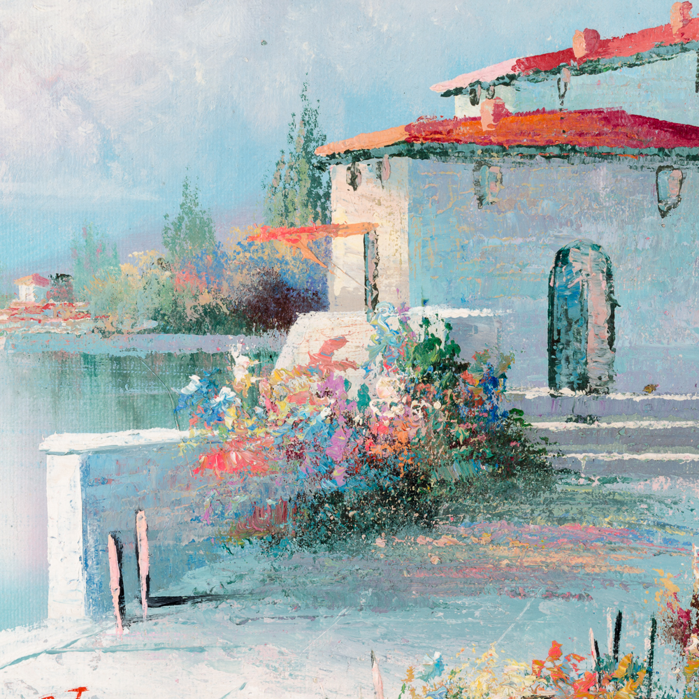 C. Loft Oil Painting on Canvas