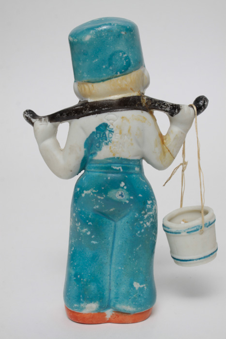 Pair of Dutch Boy and Girl Figurines Carrying Water