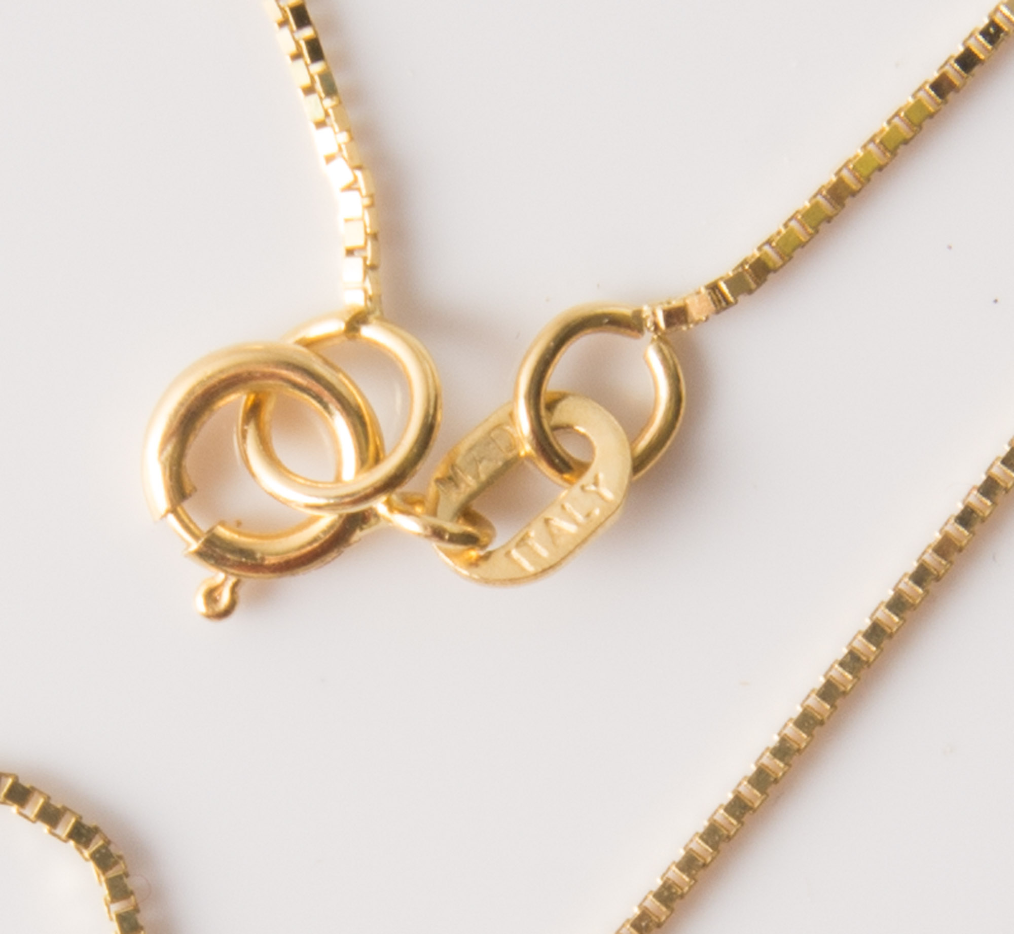 14K Yellow Gold Jade Disc Pendant